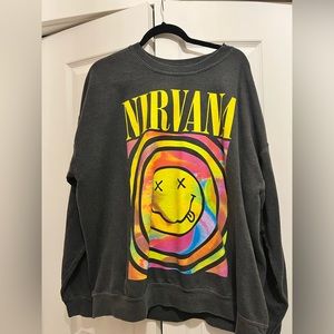 black urban outfitters nirvana hoodie